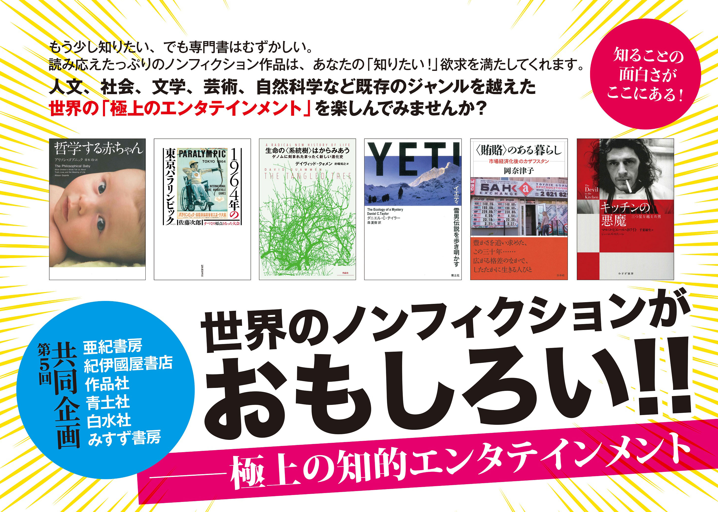 青土社 ||トピックス：第5回〈6社共同〉「世界のノンフィクションが